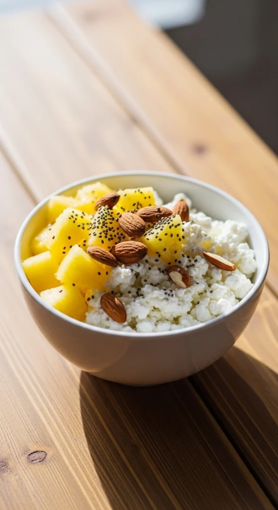 Whole grain toast spread with almond butter and topped with fresh strawberries for a nutritious healthy breakfast idea.