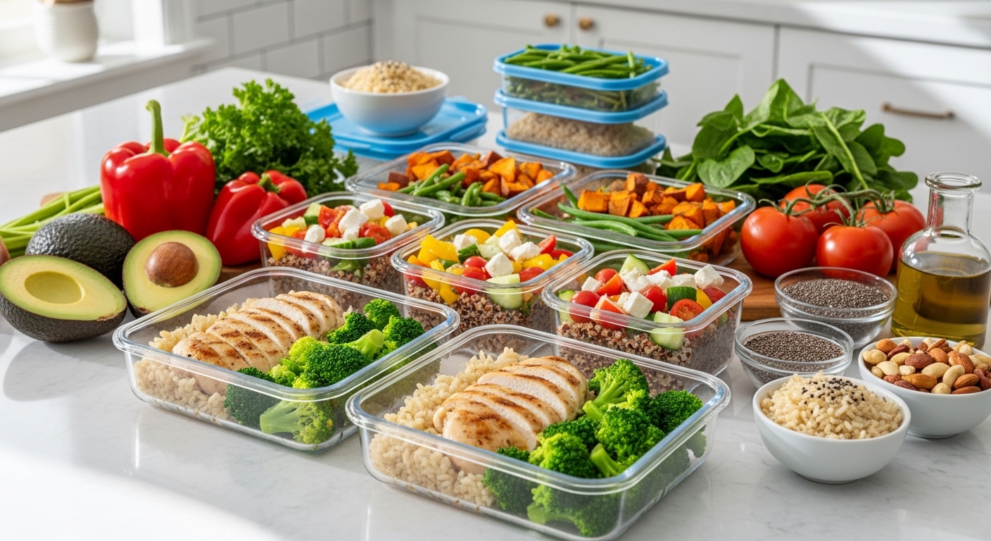 Master healthy meal prep for the entire week with easy planning tips, simple recipes, and time-saving ideas for stress-free healthy eating.