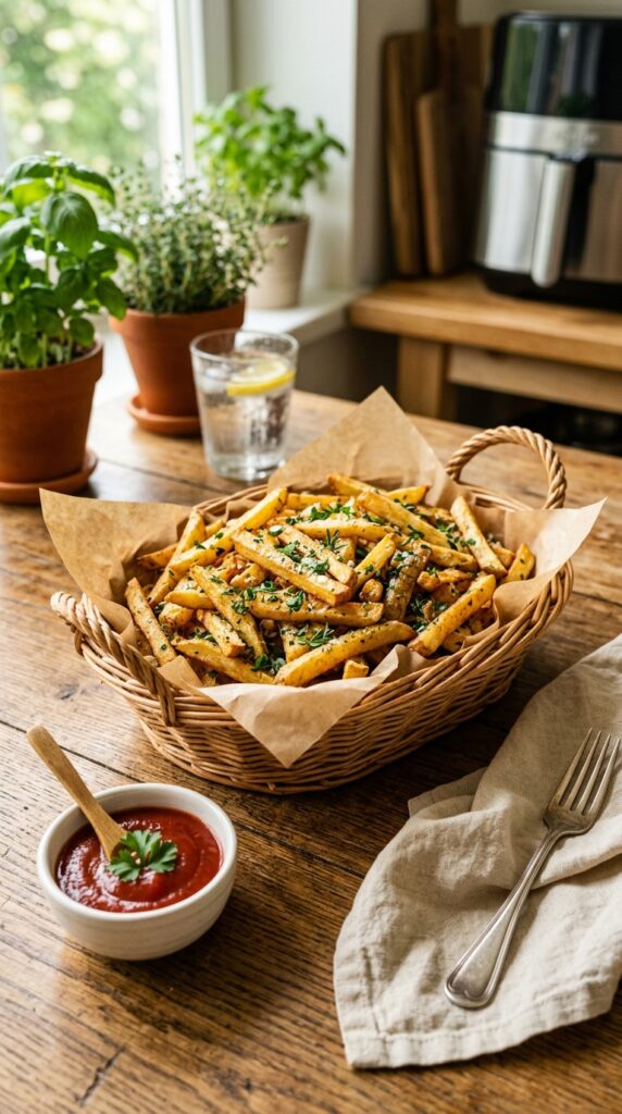 How to Make Healthy Crispy Air Fryer Fries at Home 2 healthy air fryer fries