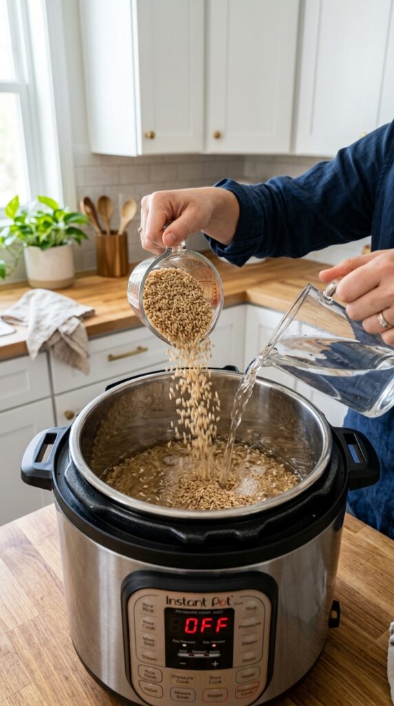 Brown rice water poured Instant 202605011108