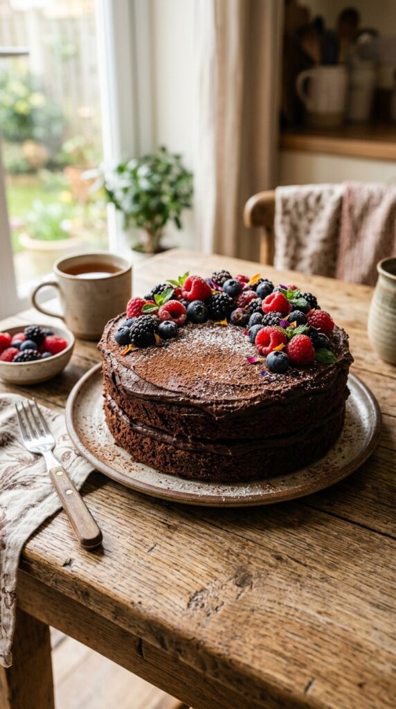 How to Bake Healthy Chocolate Cake with Less Sugar 2 Healthy Chocolate Cake with Less Sugar Perfect for birthdays, family gatherings, or guilt-free evening treats, this cake is soft, chocolatey, and surprisingly easy to make.