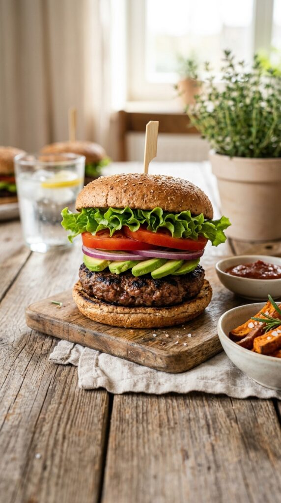 How to Make Healthy Homemade Burgers with Lean Meat 2 healthy homemade burgers