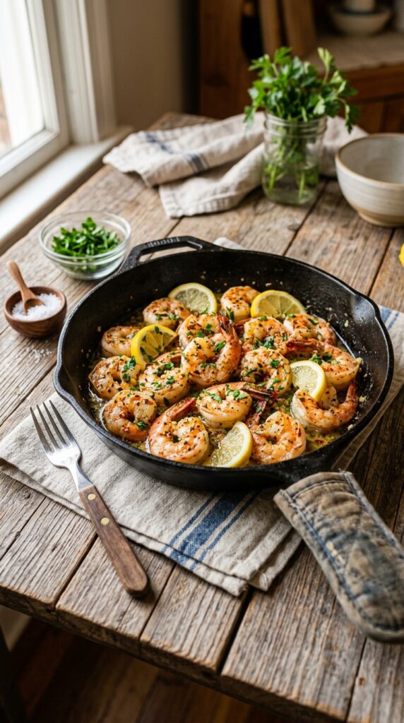 Light Garlic Butter Shrimp in 10 Minutes