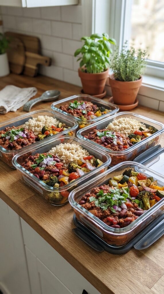 How to Cook Healthy Budget Meals for the Whole Family 4
Meal_prep_containers_with_chili_