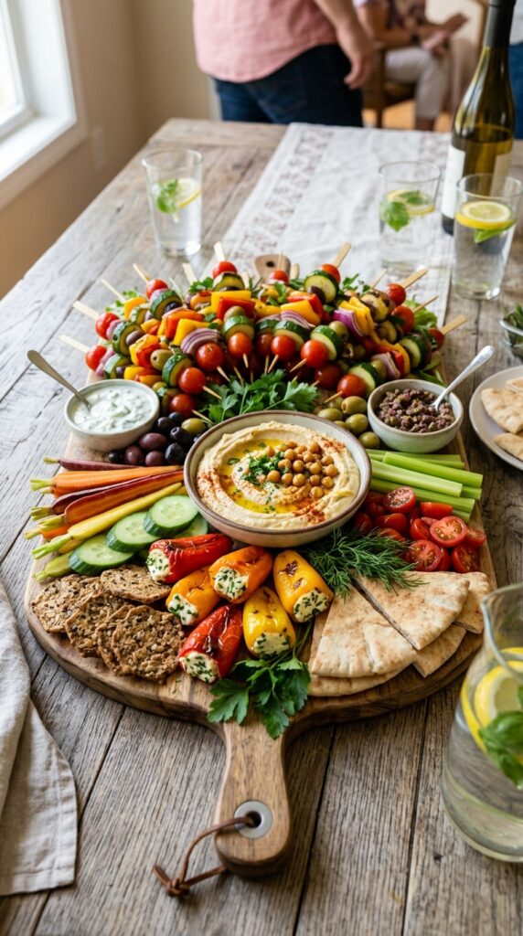 Party platter with vegetable ske… 202607071316